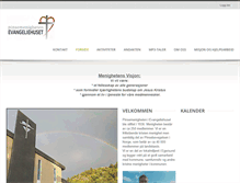Tablet Screenshot of evangeliehuset.org
